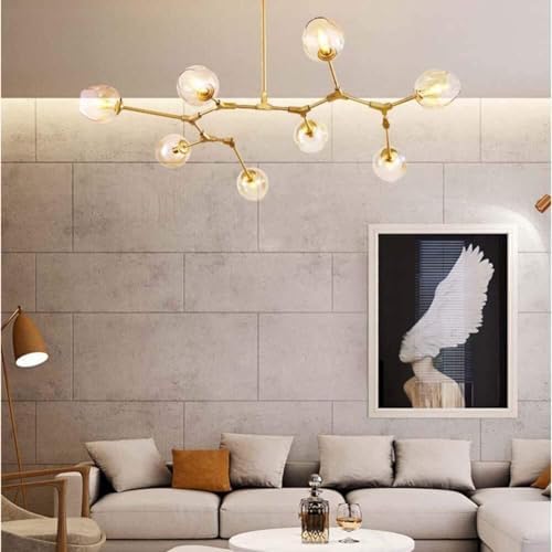 Modern Industrial Iron Pendant Light, Amber, 3 Lights