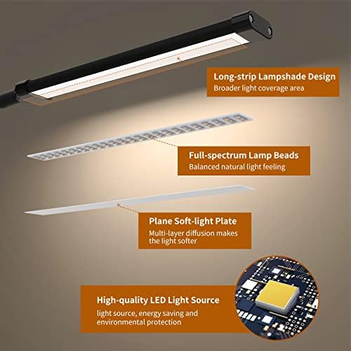 iZELL Book Light, 3 Color Modes, 10 Brightness Levels