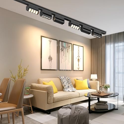 3-Pack Linear H-Track Lighting Heads, Black
