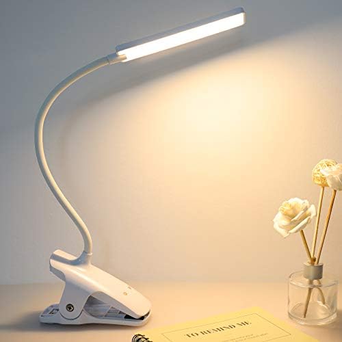 USB Rechargeable LED Reading Light with Clip, 24 LEDs