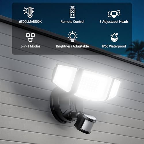 iMaihom 65W Outdoor Motion Sensor Flood Light
