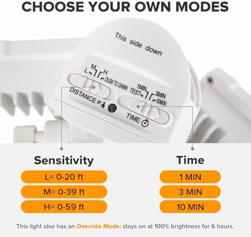 LUTEC 38W Motion-Activated Dual-Head Floodlight, White