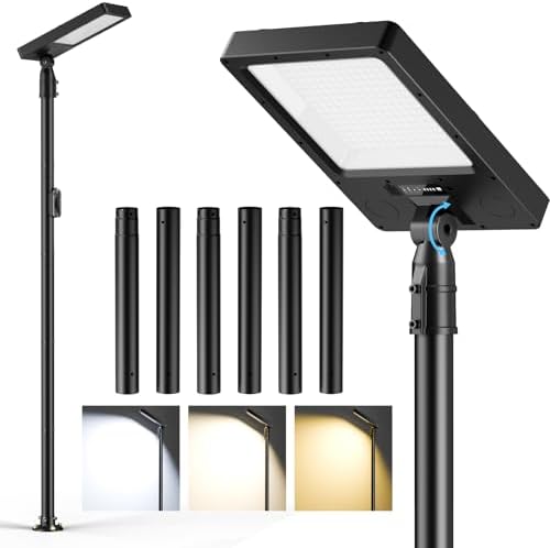 100" Solar Street Light with Pole, 420 LEDs