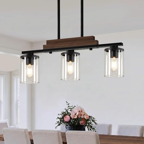 VbiTmn 3-Light Farmhouse Dining Room Light Fixture