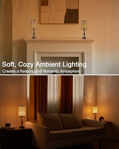 UMEXUS Cordless Rechargeable Table Lamp, Vintage Bronze