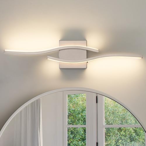 Joossnwell Brushed Nickel Bathroom Vanity Light, 23 Inch