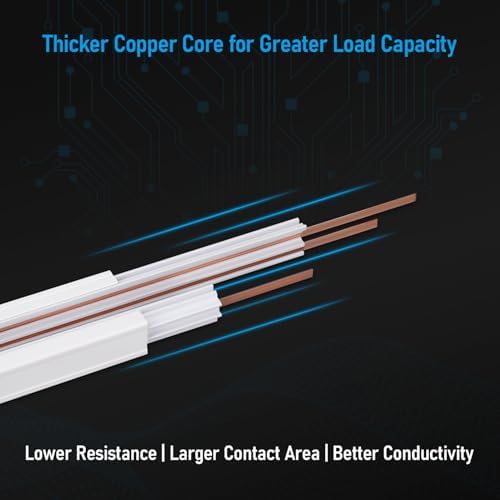 LEONLITE 4FT H-Type Track Rail, White