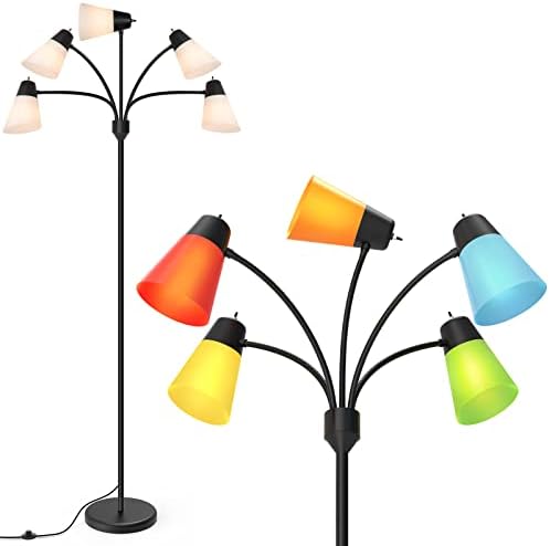 LED Floor Lamp, Adjustable Multi-Head Standing Light