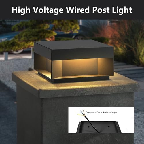 Modern Landscape Post Light, 9.8-Inch, 120V
