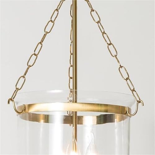 LNPTAL Vintage Gold Lantern Pendant Light