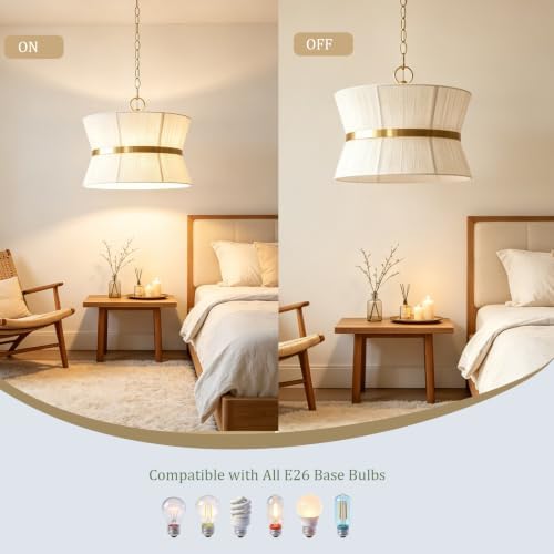 18'' 3-Light Boho Rattan Pendant Light