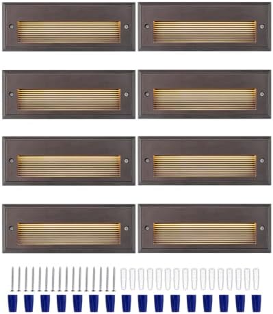ORB 9 in Aluminum Low Voltage Step Light, 2700K