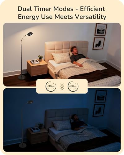 EDISHINE 1300LM LED Floor Lamp, Black