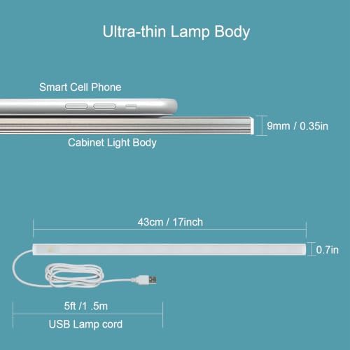 17in LED Motion Sensor Under Cabinet Light