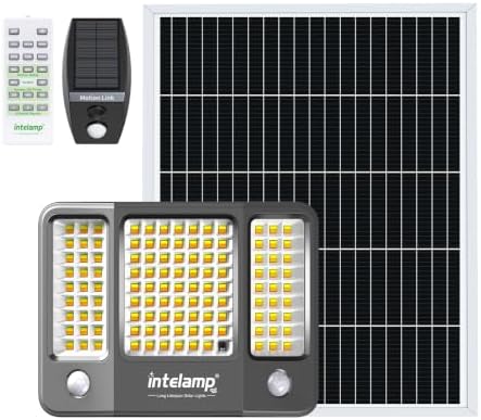 intelamp Solar Flood Lights, 20000mAh 4000LM