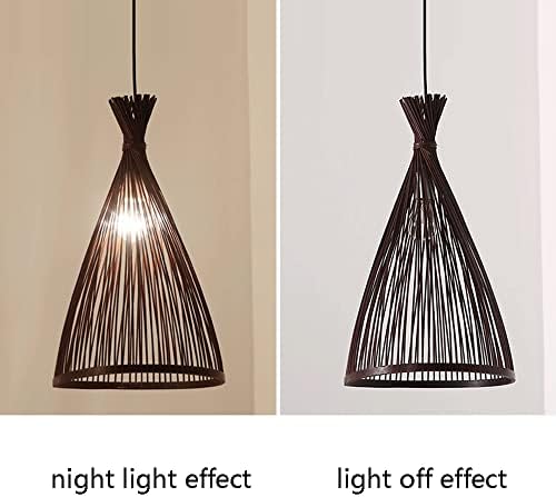 Modern Industrial Rattan E27 Pendant Light