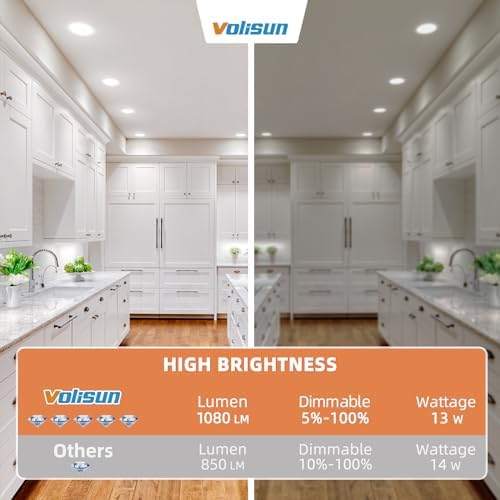 VOLISUN 24 Pack 6 Inch Recessed Lighting