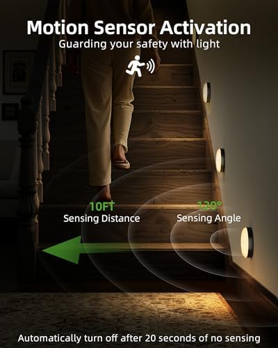 EZVALO RGB Under Cabinet Puck Lights with Remote