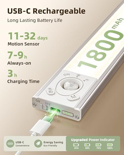 EZVALO 8'' Rechargeable Under Cabinet Light