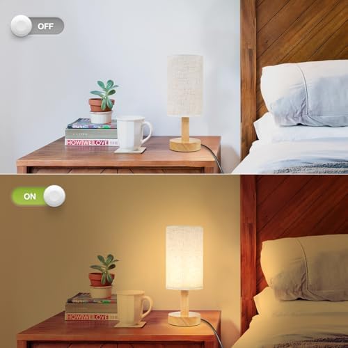 Rechargeable Cordless Table Lamp, Touch Stepless Dimming