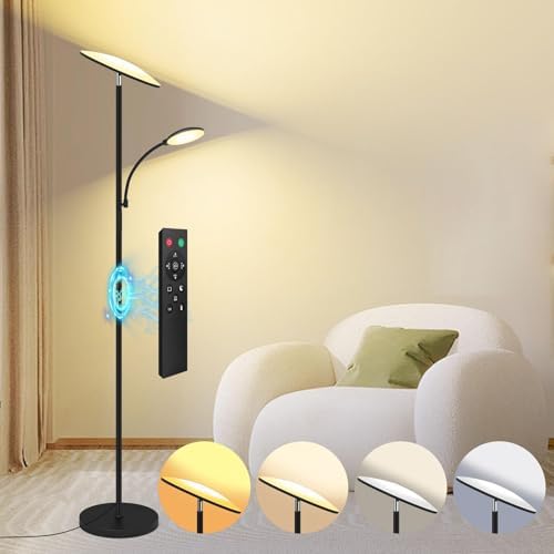 42W 4500LM LED Floor Lamp with Reading Light