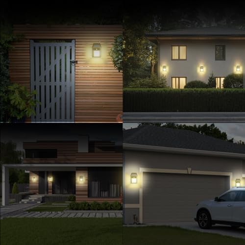 Solar Wall Lights, 2 Pack, Waterproof