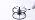 2-Light Black Metal Cage Semi Flush Mount Ceiling Light