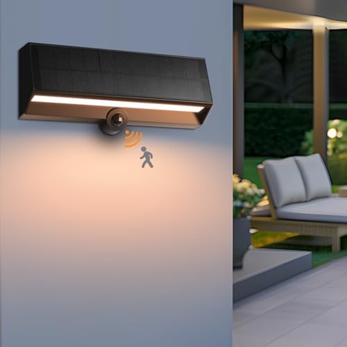 FUDESY Solar Motion Sensor Wall Light, 3 Modes