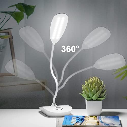 DEEPLITE Rechargeable Cordless LED Desk Lamp, Dimmable