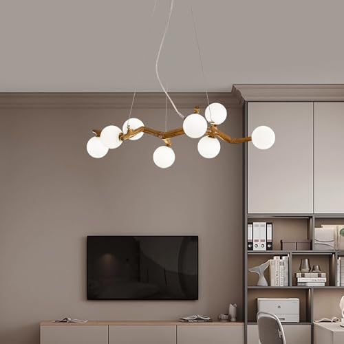 8-Light Mid Century Modern Chandelier