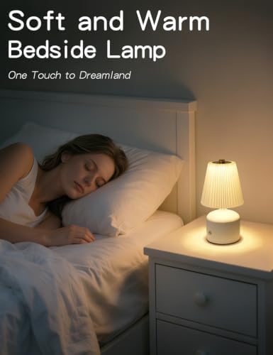 Small Rechargeable Table Lamp with 3-Color Dimming