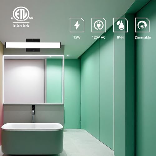 24 Inch LED Bathroom Vanity Light, 15W 3CCT