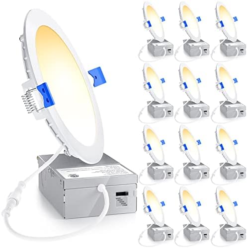 Ensenior 12 Pack 6 Inch LED Recessed Light