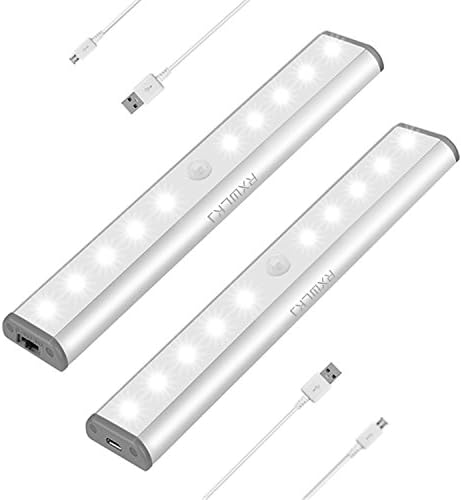 RXWLKJ Wireless LED Under Cabinet Lights, Rechargeable