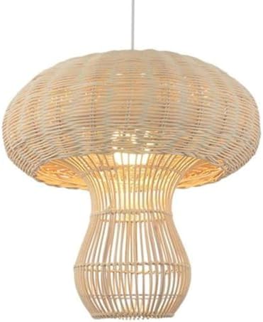 17.7" Boho Rattan Chandelier