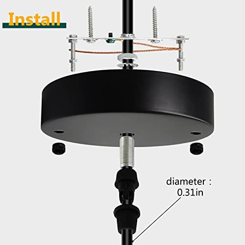 Pendant Light Canopy Kit, 4.7" Vintage Chandelier Plate