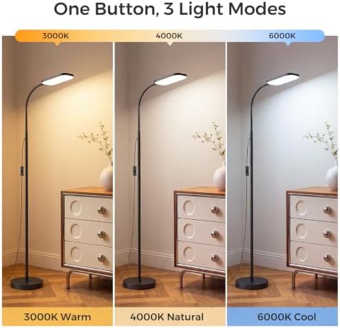 Coucrek LED Reading Floor Lamp