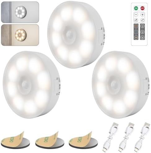 3PCS Wireless Motion Sensor Under Cabinet Lights