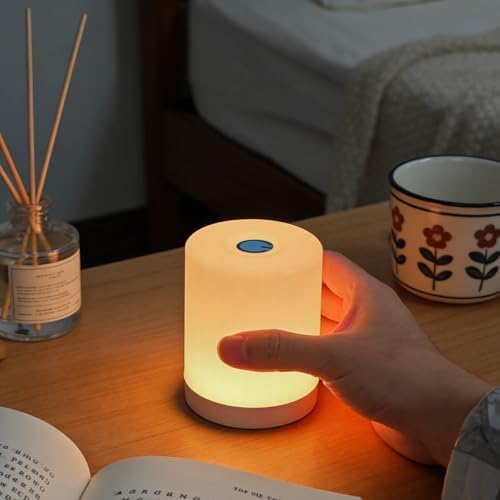 DAZZY DOT Rechargeable Baby Night Light, Dimmable Touch Lamp