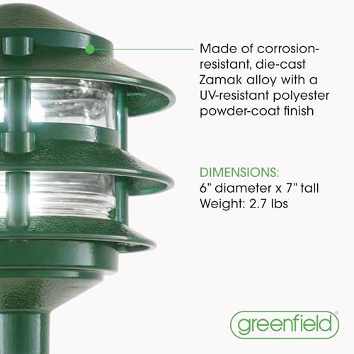 Greenfield PL3TLEDG 3-Tier Green Pathlight
