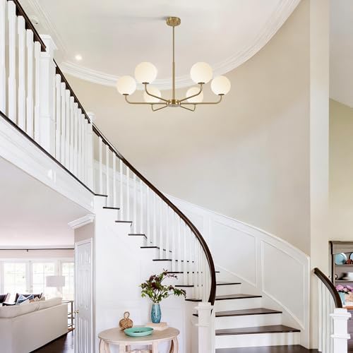 Gold 6-Light Sputnik Chandelier