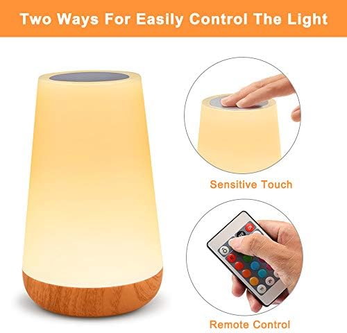 Portable Rechargeable Table Lamp, 13 Colors RGB