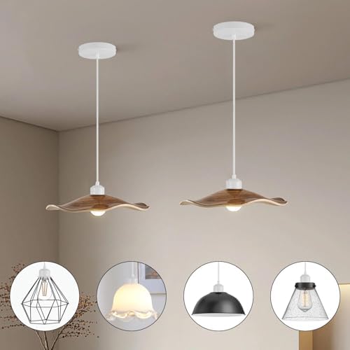2 Pack Vintage E27 Pendant Light Kit