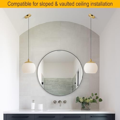 6 Inches Brass Light Canopy Kit