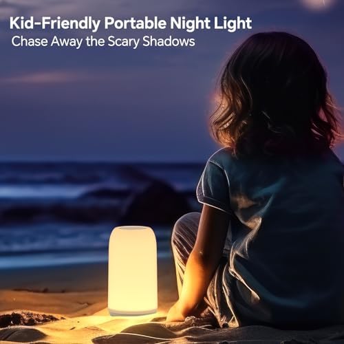 ROOTRO Cordless Rechargeable Table Lamp, RGB Mode