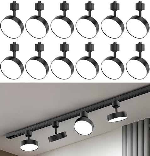Diffuse H Type LED Track Lighting Heads, 12-Pack