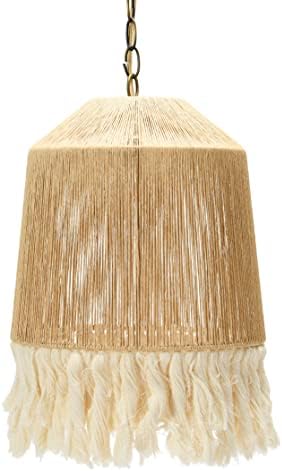Coastal Pendant Lamp, Paper Rope Shade