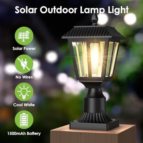 Greluna Solar Post Lights, Warm White