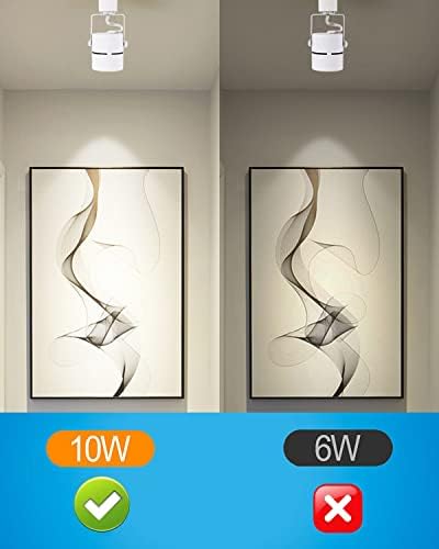 10W H-Type LED Track Lighting Heads, 16 Pack, White