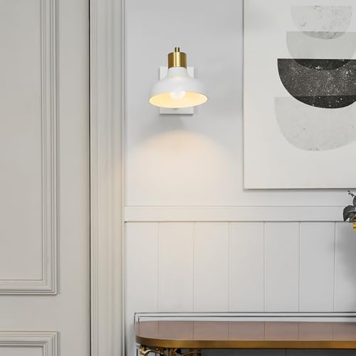 Globe Electric 51344 Swing Arm Wall Sconce, White